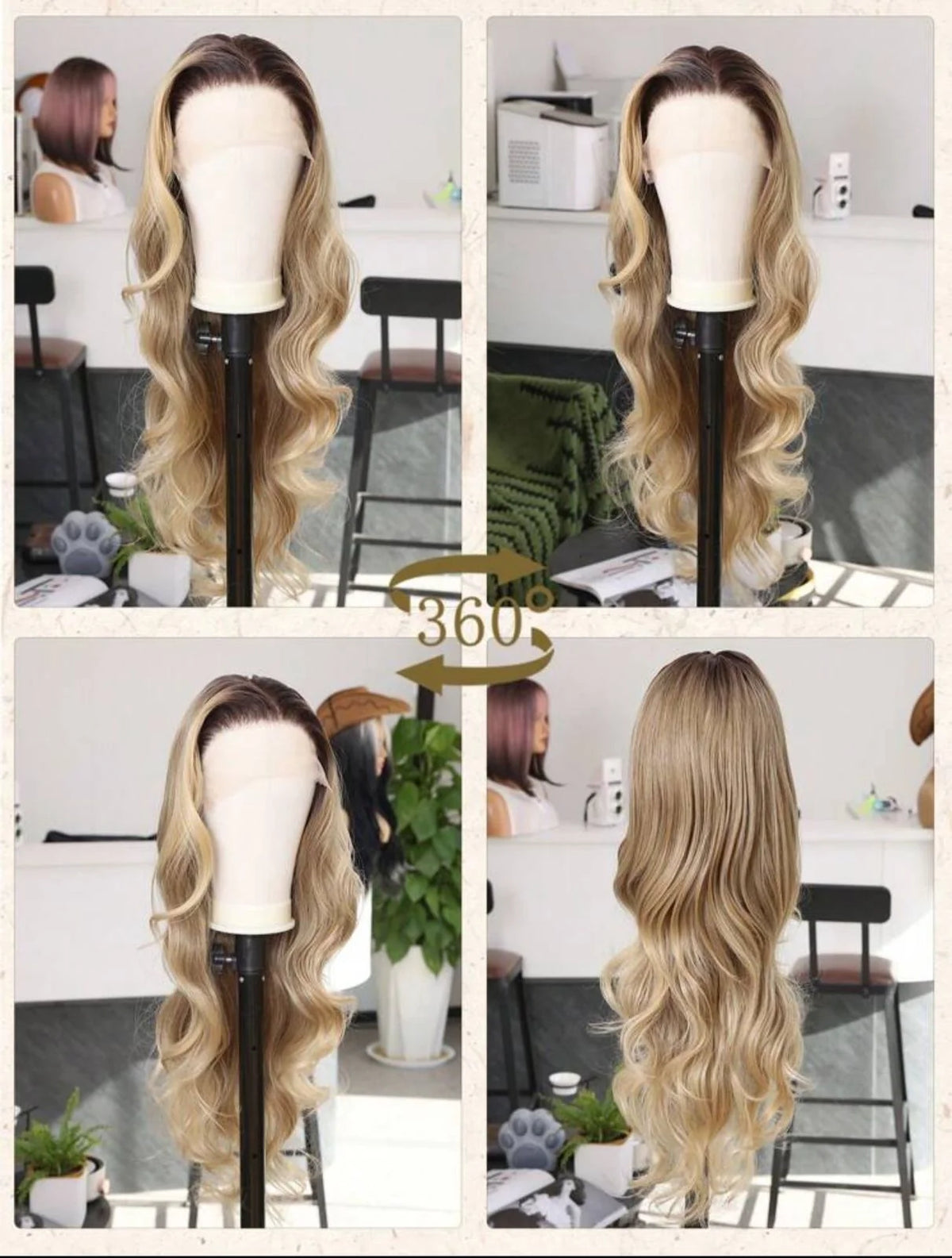 BEYONCE BOMBSHELL WIG(HUMAN BLEND) 26 Inch