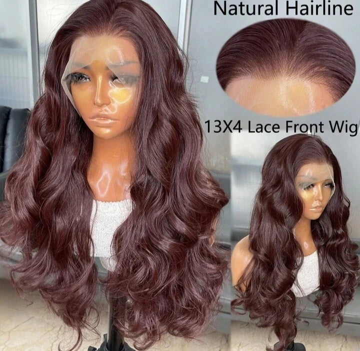 LONG BODY WAVE GLUELESS KANEKALON WIG(HUMAN BLEND) 22 Inch