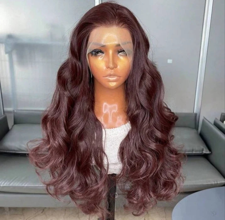LONG BODY WAVE GLUELESS KANEKALON WIG(HUMAN BLEND) 22 Inch