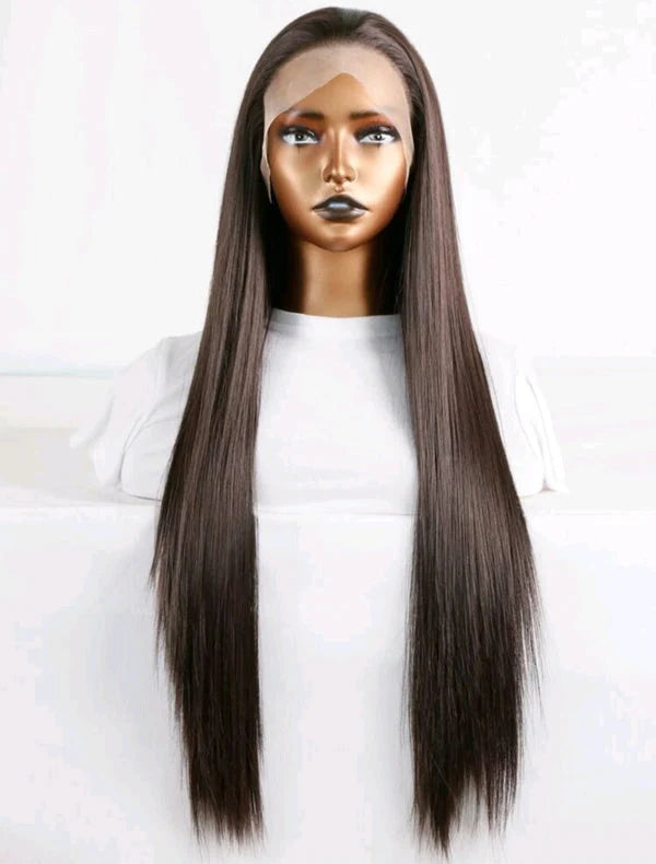 LACE FRONT WIG(HUMAN BLEND) 24 Inch